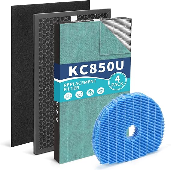 KC-850U Replacement Filter Set Compatible with Sharp KC850U Air Purifier