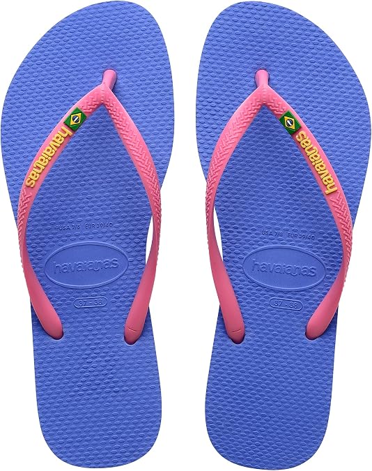 Havaianas Slim Brazil Logo Women's FlipFlop Provence Blue 41 EU