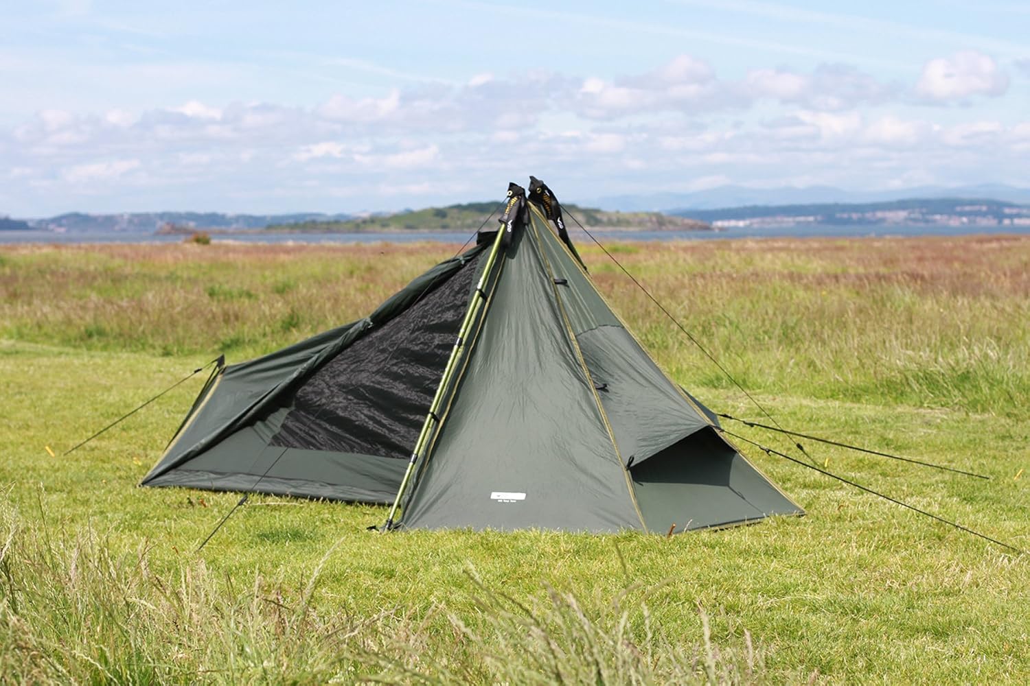 DD Hammocks - DD Superlight Tarp Tent - Lightweight 1 Person Hiking Tent 100% Waterproof Bugproof for Adventure Sports Backpacking and Bikepacking