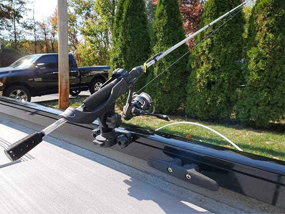 Brocraft Crestliner Suremount Rod Holder - 90 Degree Track System