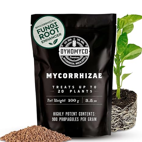 DYNOMYCO Mycorrhizal Fungi Inoculant, 100g/3.5oz