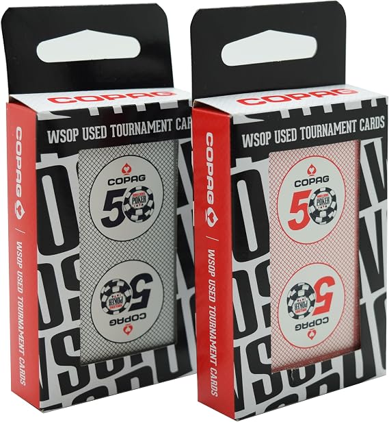 Generic WSOP 50th Anniversary Set of 2 Authentic Used Plastic Playing Card Decks