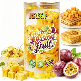 12.3oz Freeze Dried Passion Fruit - 100% No Sugar Added | Tropical Flavor for Drinks, Baking & Smoothie (350g)