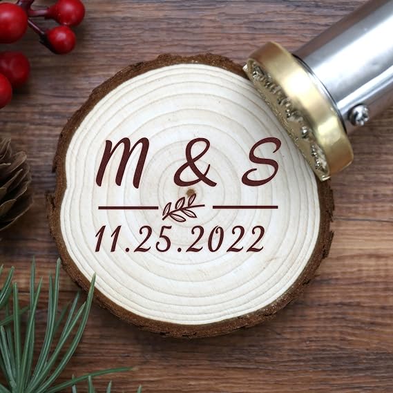 Electric Custom Branding Iron for Wood, Personalized Electric Leather Branding Iron with Your Custom Logo, Text, or Signature on Wood, Leather, Food, BBQ & Grilling and Wedding Decor