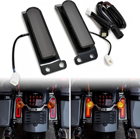 LED Rear Fender Light for Harley Touring 2014-2022, Smoked Lens