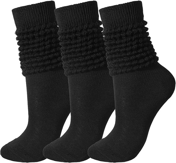 Geyoga 3 Pairs Slouch Socks for Women