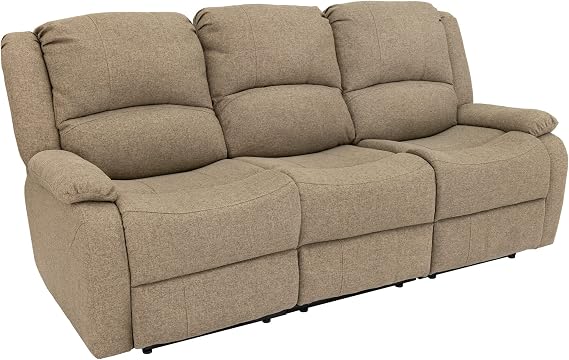 RecPro Charles 80" RV Wall Hugger Reclining Sofa | Oatmeal Cloth