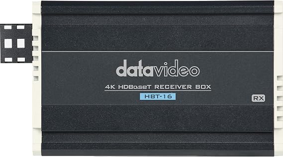 Datavideo HBT-16 Long Range HDBaseT Receiver with HDMI Deep Color, Long Distance 4K, and Dolby TrueHD Audio Support