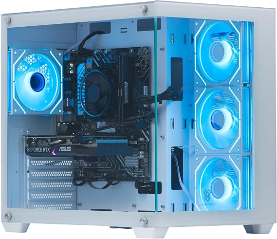 Veno Scorp Gaming PC AMD Ryzen 5 5500 Processor RTX 3050 6GB Graphics Card - 16GB 3200MHz Ram - 512GB NVMe SSD - 550W PSU - Windows 11 - WiFi - Nemesis White