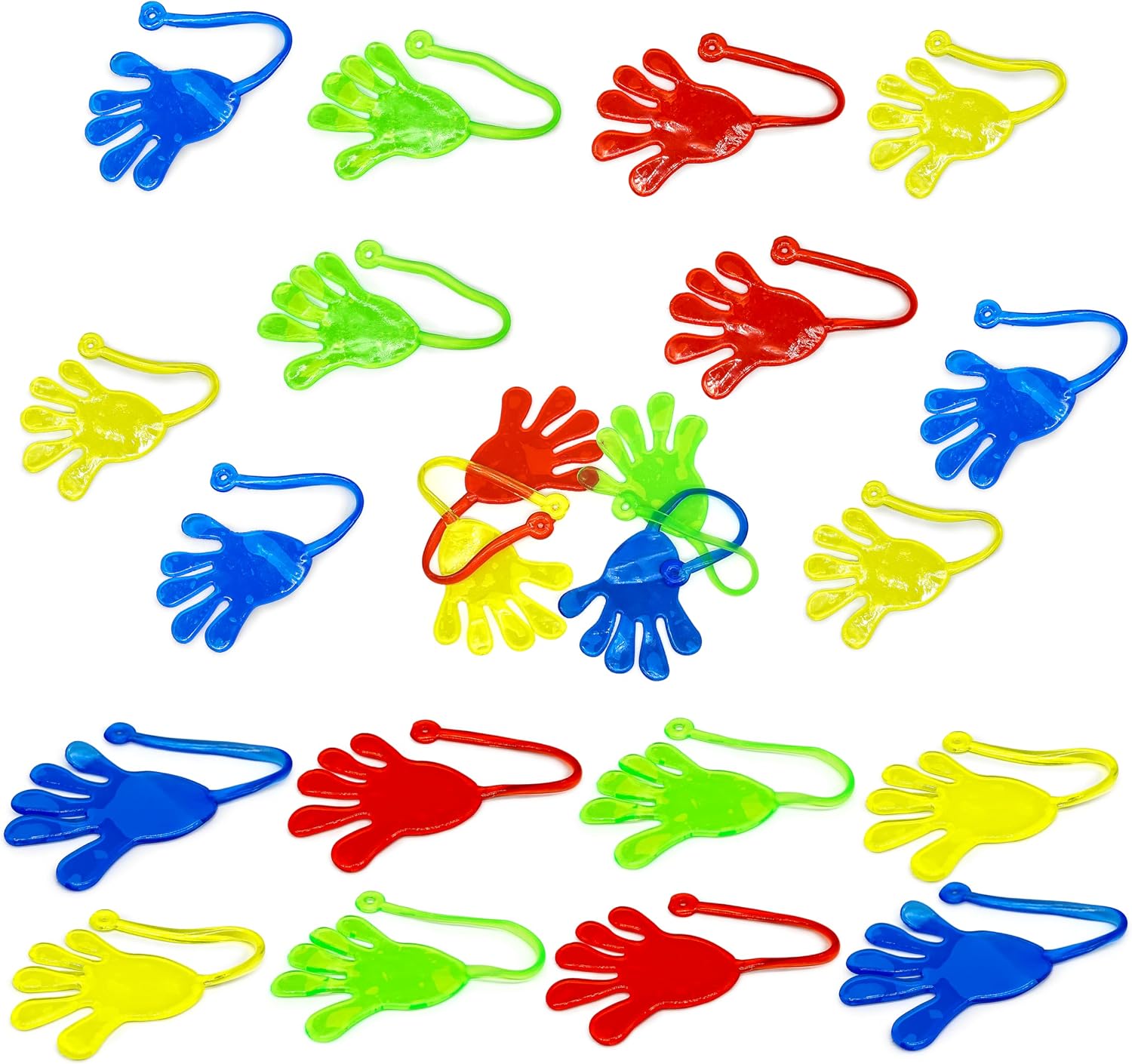 48 Pcs Sticky Hands Bulk Party Favors for Kids, Fun Sticky Hand Toys for Students Prizes, Easter Basket or Goodie Bag Stuffers, Stretchy Sticky Hand Sensory Toys, Prize Box Toys for Kids Classroom
