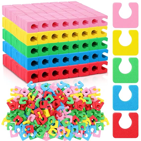 Mumufy 1000 Pcs Toe Separators Bulk Soft Foam for Nail Polish, Multicolor