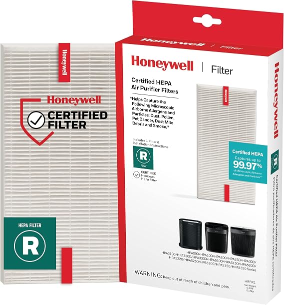 Honeywell HEPA Air Purifier Filter R 1 Pack For HPA 100/200/300, 3000, 5000