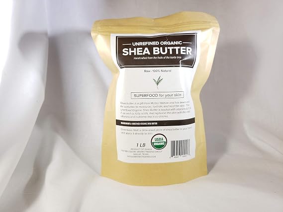 100% USDA Certified Organic Raw Shea Butter