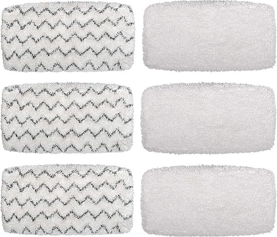 Flammi Steam Mop Pads for Bissell PowerFresh Vac & Steam Series - 6 Pack, Compatible with 2747A, 1132, 1543, 1632, 1652 Models, Hard Floor Mop