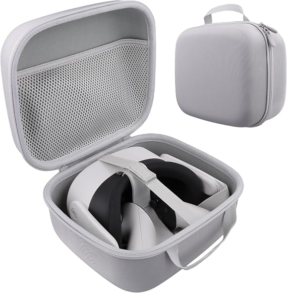 co2CREA Hard Case Compatible with Meta Quest 3S Virtual Reality VR Headset