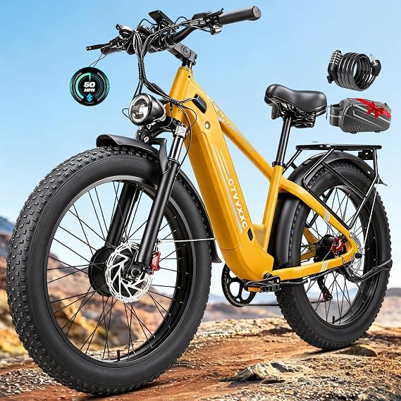 8000W Peak Dual Motor Electric Bike for Adults 50MPH Top Speed