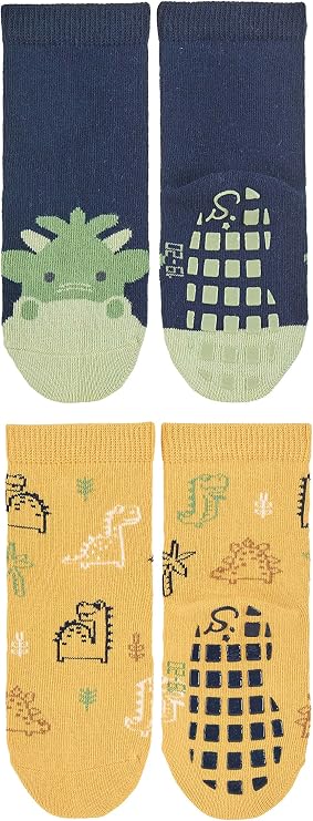 Sterntaler Abs socks double pack dragon + dinos baby boys ABS socks
