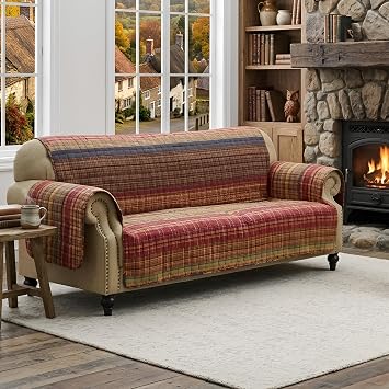 Greenland Home Fashions Gold Rush Reversible Slipcover - Furniture Protector - Sofa - Multi Color