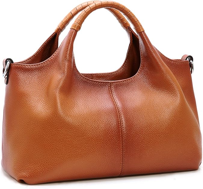 Iswee Leather Satchel Women Purse and Handbag Crossbody Shoulder Bag Hobo