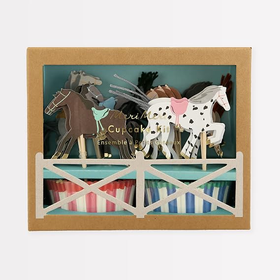 Meri Meri Horse Cupcake Kit (Pack of 24)