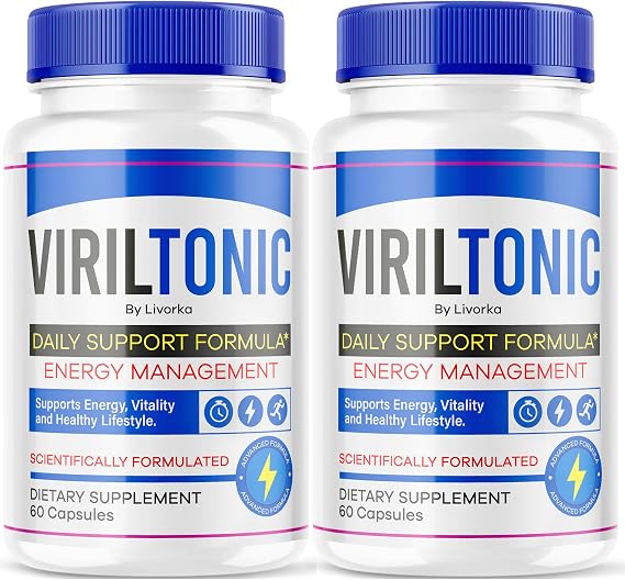 (2 Pack) Viriltonic Capsules, Viriltonic Advanced Support Formula Pills (120 Capsules)
