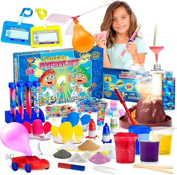 Learn & Climb 65 Science Experiment Kit for Kids - Gift for Kids Ages 4-8