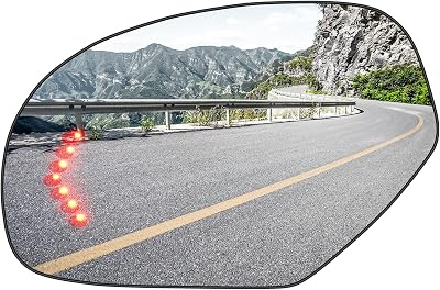 Driver Left Side Heated Mirror Glass Fits for 2007-2014 Cadillac Escalade Chevy Avalanche Silverado Suburban Tahoe GMC Sierra Yukon 1500 2500 2500HD 3500HD for GM1324138 2 PIN & 4 PIN, wo Blind Spot