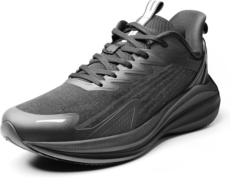 Men's Road Running Shoes Lightweight Cushioning Athletic Walking Sneakers - Comfortable Non Slip Jogging Outdoor Gym Workout Tennis Shoes Active5K