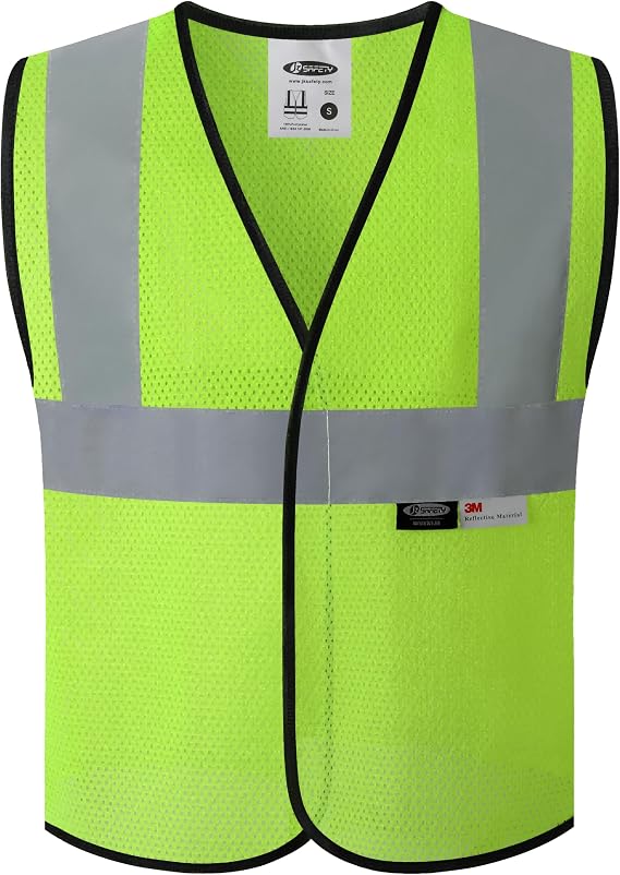 JKSafety Kids Safety Vest Kids Construction Vest with 3M Reflective Tapes High Visibility for Children BK300