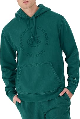 Champion Mens Hoodie, Mineral Dye Graphic Hoodie, Fleece Mens Hoodie Sweatshirt