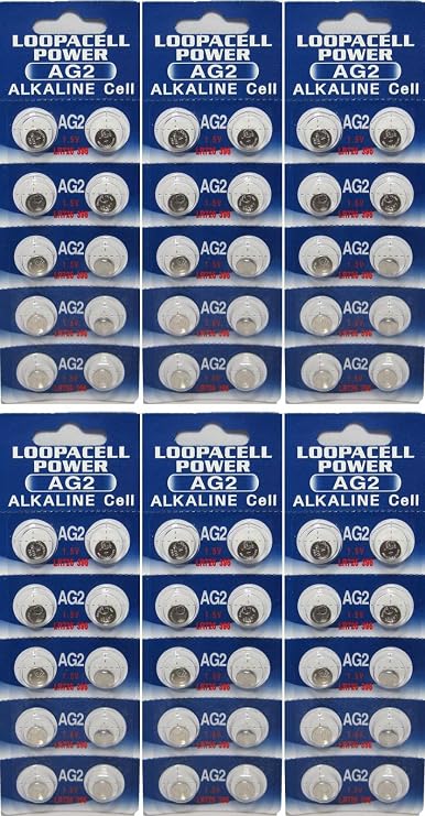 LOOPACELL (60) AG2 397 396 LR726 SR726 SR726SW G2 Alkaline Battery
