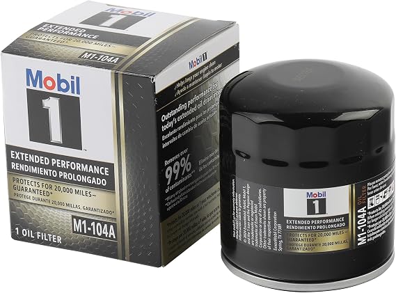 Mobil 1 M1-104A Extended Performance Oil Filter | Synthetic Blend, High Efficiency 25,000 Mile Protection