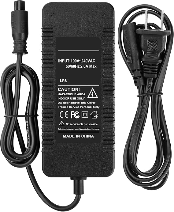 42V AC/DC Adapter Compatible with Hover-1 Drive, Maverick, Liberty, Helix 36V Hover Board FY0184200400 42VDC 0.4A Power Supply Cord Charger