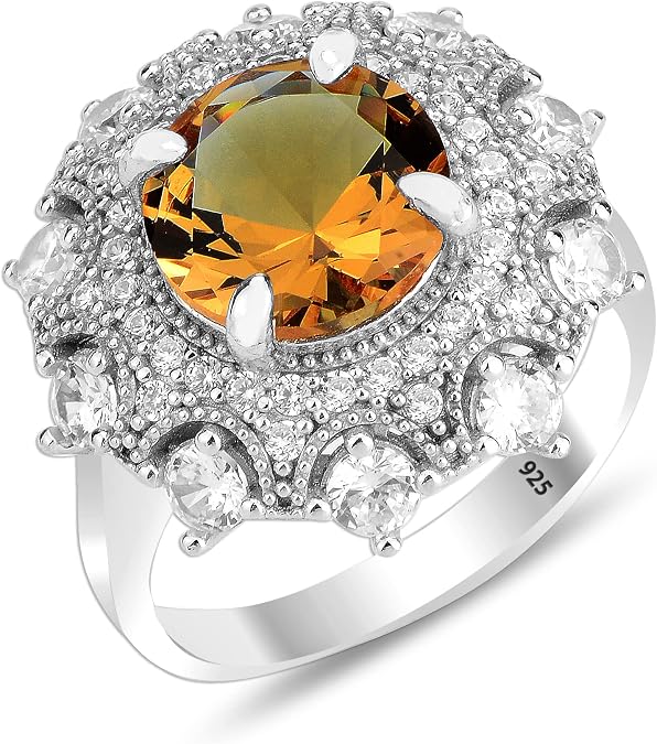 10 mm Zultanite Stone Silver Ring, Sultanite Ring, Turkish Diaspore, Gifr Idea For Women, Color Change Stone Silver Ring 925 K