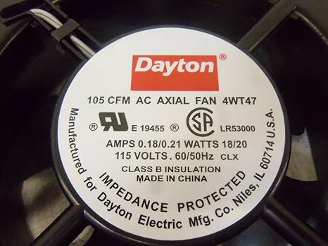 Dayton 4WT47 Fan, 105 CFM, 115V