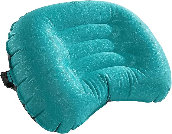 HOMBYS Beach Pillow Inflatable Camping Pillow Pool Pillow-Wont Blow Away on Windy Beaches, Soft & Durable, Foldable and Portable, with Straps and Sandbag.(Blue, 17"x12.6"x4.7")