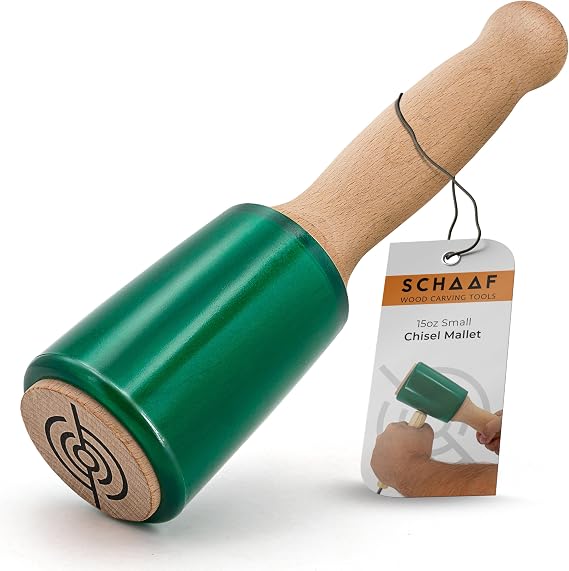 Schaaf Wood Carving Tools 15 oz Woodworking Mallet for Chisels & Gouges