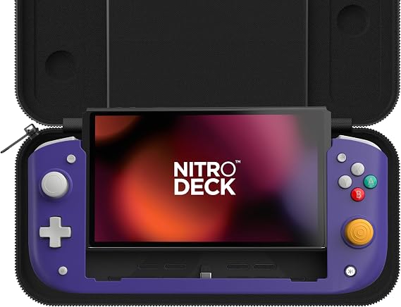 CRKD Nitro Deck Limited Edition (Retro Purple) For Nintendo Switch & Switch OLED