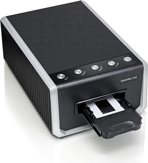 Plustek OpticFilm 135i - Automatic Film & Slide Scanner, Batch converts 35mm Slides & Film Negatives, Support 3rd Party Editing Software Export, Max. 7200 dpi