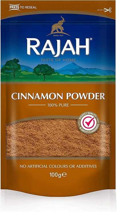 Rajah Spices Cinnamon Powder | Dalchini | Darcheen | Cinammon | (100g)