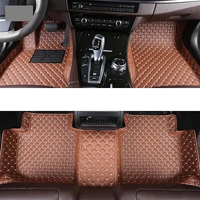 Custom Car Floor Mats for VW Golf GTI Auto Carpets Foot Car AccessorieBrown,2020-2023