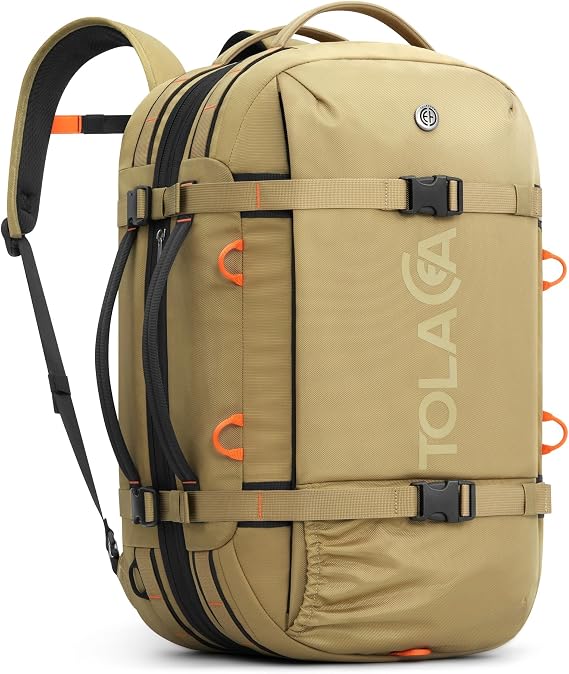 Tolaccea Travel Backpack 40-50L, 16" Laptop Carry On Duffle for Travel Work