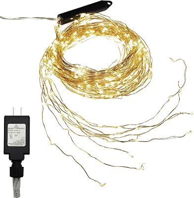 LumaBase Electric Multi Strand LED Fairy String Lights - Copper