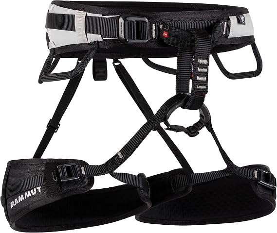 Mammut Ophir 3 Slide Climbing Harness for Men Adjustable, Lightweight, and Durable Gear for Rock, Gym, and Sport Climbing