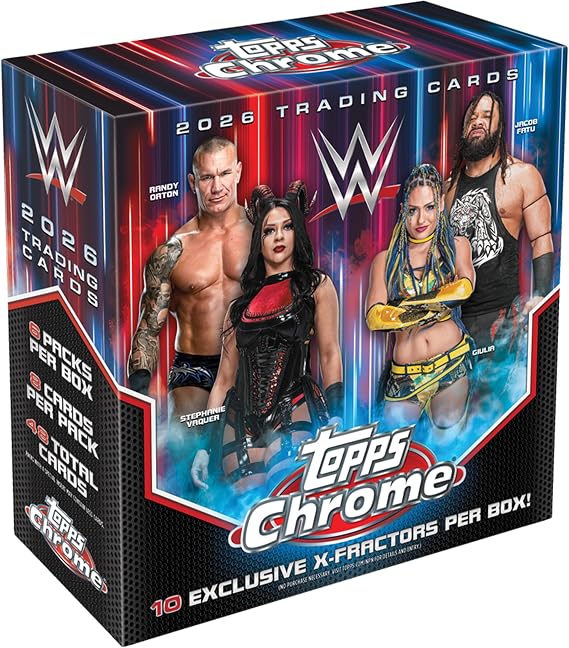 2026 Topps Chrome WWE - Factory Sealed - Mega Box
