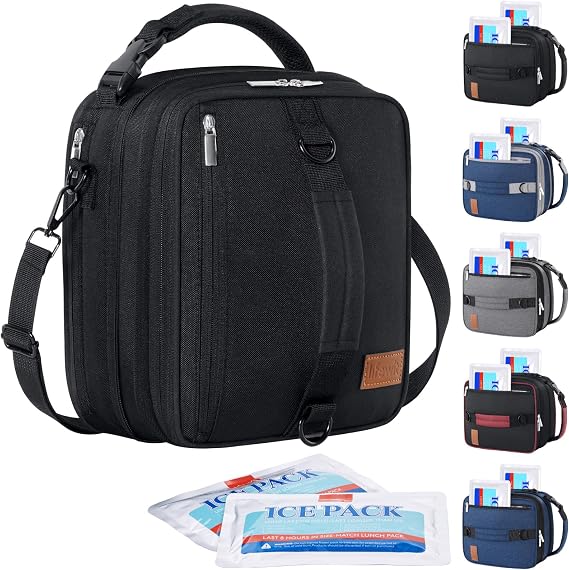 Lifewit Insulated Lunch Box for Men, Expandable Cooler Bag