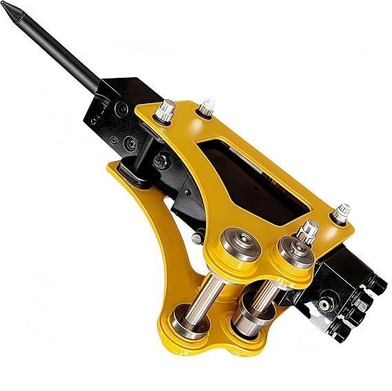 Hydraulic Breaker Hammer for Mini Excavator, Small Digger Concrete Breaker Attachment Drilling Tool with Nitrogen Charging Kit, Mini Excavator Attachment for 0.8-1.7ton Mini Excavator