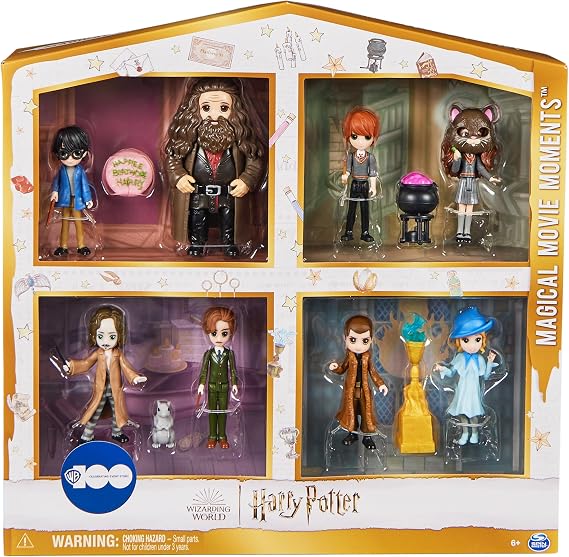 Wizarding World, Harry Potter WB 100th Set with 8 Figures and 5 Doll Accessories