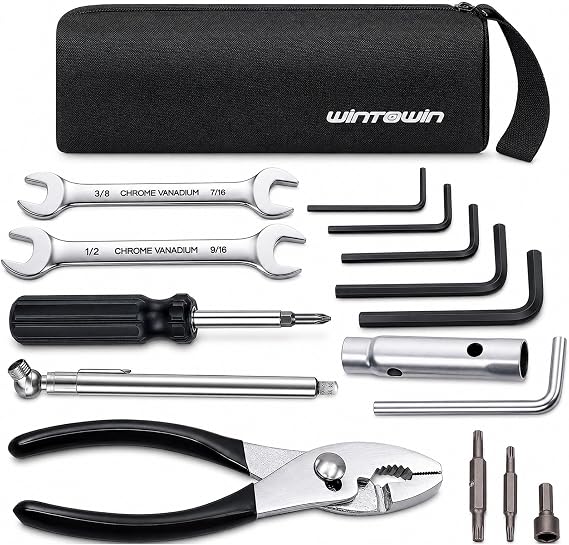 Motorcycle Repair Tool Kit for Harley-Davidson, Compact Roadside Tool Set