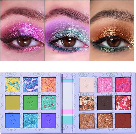 TINTARK Eyes Cream Eyeshadow Palette, 18 Ice-Cream-Inspired Shades